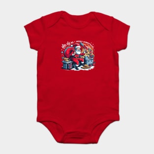 Santa Love Cooking Baby Bodysuit